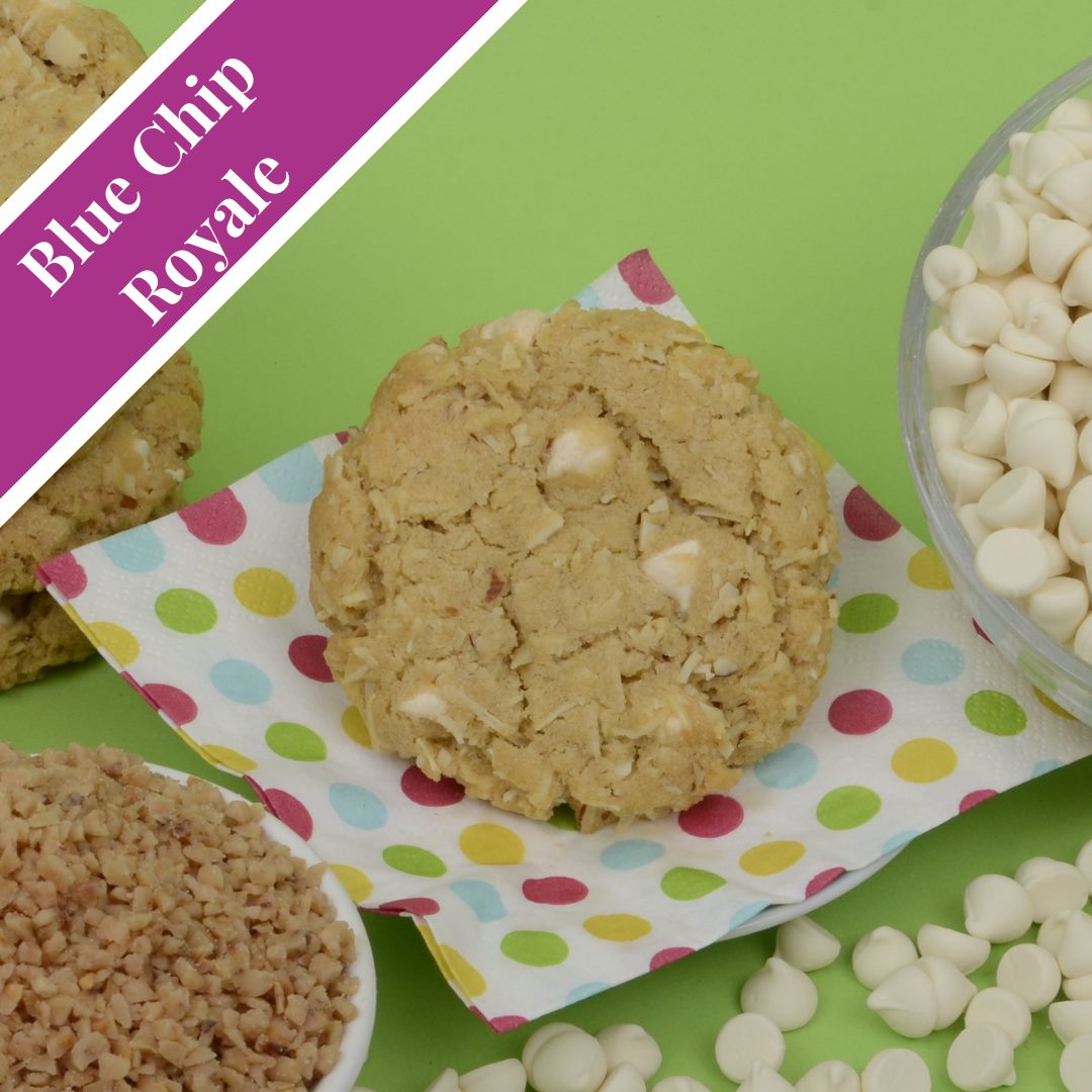 Toffee, Almonds and White Chocolate Cookie